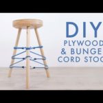 DIY Plywood & Bungee Cord Stool | Modern Builds