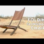 DIY Folding Wood and Leather Slingback Chair | Modern Builds | EP. 57