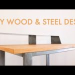 How to Build a Wood & Steel DESK // #diy #woodworking & #welding