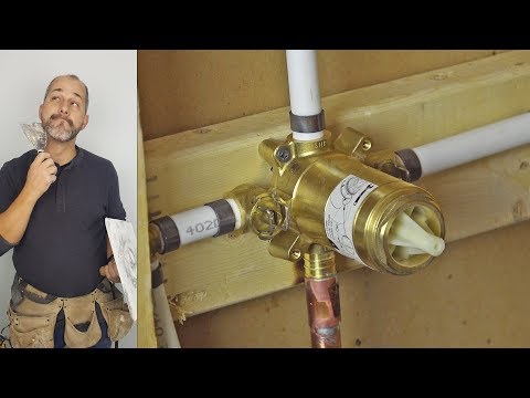 DIY How To Install Copper To Pex Shower and Bath Plumbing