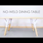 DIY Wood and Metal Dining Table with NO WELDING!! | Modern Builds