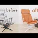 Vintage Eames Style Lounge Chair Restoration / Upcycle