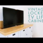 TV Lift Cabinet from Lockers | DIY Media Cabinet | Modern Builds