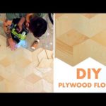 DIY PLYWOOD FLOORS | how to make and install geometric plywood floors