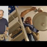 How To change a stairwell light fixture safely and easily