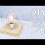 DIY Desk Lamp With Contoured Base | “Plywood Globe Lamp” | Modern Builds