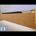 How To Build a Floating Media Console w/ Undermount LED’s | DIY Woodworking