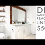 Remodeling a bathroom for Under $500 | DIY | How To | Modern Builds | EP. 67