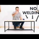 DIY Metal-Based Coffee Table w/ NO WELDING!! | Modern Builds