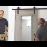 How to Build a Custom Barn Board Door with Mirror