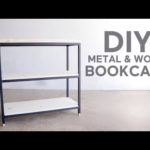 3 Tier Metal & Wood Book Shelf | Modern Builds | DIY