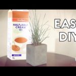 DIY Milk Carton Concrete Planter | Modern Builds | EP. 7