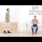 DIY Portable Foldable Desk From One Sheet of Plywood