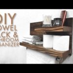 DIY Towel Rack & Bathroom Organizer | Modern Builds | EP. 51