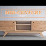 DIY Mid-Century Modern Media Console | #Woodworking