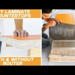 How to Build DIY LAMINATE COUNTERTOPS with EXPOSED PLYWOOD Edges | Modern Builds