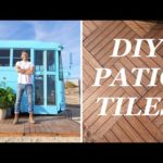 DIY INTERLOCKING DECK TILES // PORTABLE PATIO FOR THE SCHOOL BUS TINY HOUSE