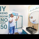 DIY BATHROOM RENOVATION IN A WEEKEND | UNDER $350 | MODERN BUILDS