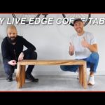 Live Edge Waterfall Coffee Table | Woodworking How-To | Modern Builds