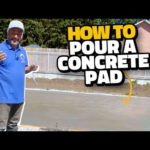 How to Pour a Concrete Pad for a Workshop