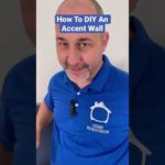 How To DIY An Accent Wall #shorts