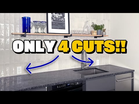 How To Install Vertical Backsplash Tile Over Drywall,  Made Easy!