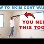 HOW TO SKIM COAT OVER TEXTURE LIKE A PRO!! DIY SMOOTH WALLS