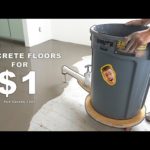 DIY SELF LEVELING CONCRETE FLOORS!! $1 per square foot