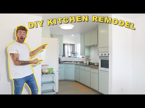 DIY MODERN KITCHEN RENOVATION on a BUDGET!!!