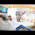 EXTREMELY DIY LIVING ROOM MAKEOVER / RENOVATION | MODERN BUILDS