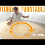 DIY OVAL DINING TABLE that SPINS!!!! BUILT–IN LAZY SUSAN