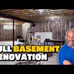 TIME LAPSE Basement Renovation in 10 Mins