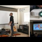 My DIY Epson Home Cinema Projector Setup Tour 2023 | How To Transform Your Living Room Home Theater