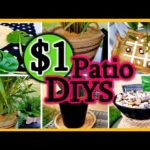 AMAZING IDEAS to DIY & Decorate your Patio | MODERN Outdoor $1 DIYS | Dollar Tree