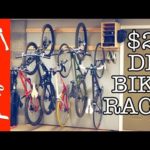 DIY Bike Rack for $20 / Bike Storage Stand & Cabinet for Garage | Crafted Workshop