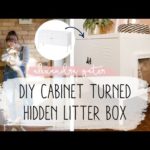 DIY Cabinet To Hide Cat Litter Box In A Small Space | Pet Tips