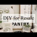 DIY for Resale • before and after • signs • risers • textured paint • book sets