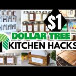 DOLLAR TREE DIY KITCHEN HACKS ($1 affordable high-end and easy diys)