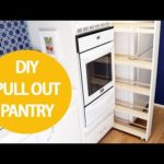 Even if you’re renting this DIY pull out kitchen storage cabinet will help you organize your kitchen