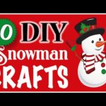 10 EASY Snowman Crafts! 🎄 CHRISTMAS DIY | Dollar Tree DIY