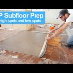 How To Prep Wood Subfloor for Luxury Vinyl Plank Flooring for Beginners. Fix High and Low Spots!