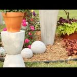 DIY Concrete Garden Ornaments