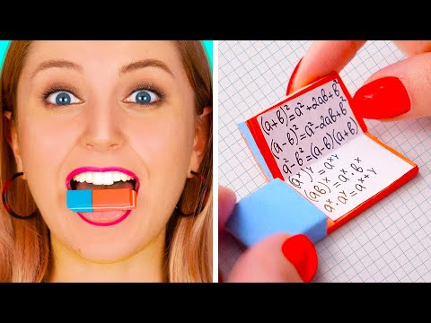 FUNNY DIY SCHOOL HACKS || Easy Crafts and Hacks For Back To School! by 123 GO!