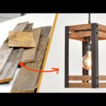 DIY Pendant Light from pallets