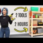 EASY DIY Garage Shelves | FREE BUILDING PLANS!