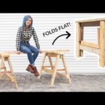 HEAVY DUTY DIY Folding Sawhorses