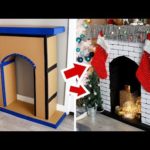 DIY Faux Fireplace made of Cardboard – HGTV Handmade