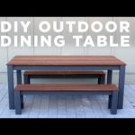 DIY Modern Outdoor Table and Benches