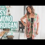 How to make a Kimono Cardigan from a Scarf in 20 Minutes