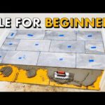 Installing TILE FLOOR for the FIRST TIME 🛠 How To Lay Tile Floor